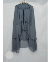 Grey double layer zipper